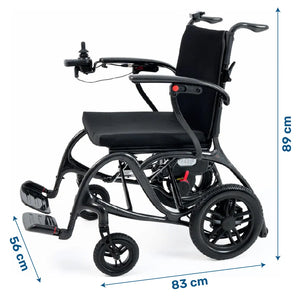 Medidas de la silla de ruedas eléctrica que pesa 13 kg para una mayor portabilidad dortomedical