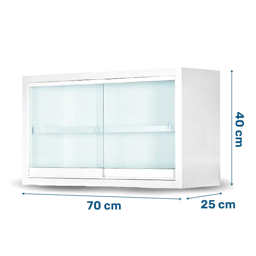 Vitrina Médica de Pared 70 x 25 x 40 cm