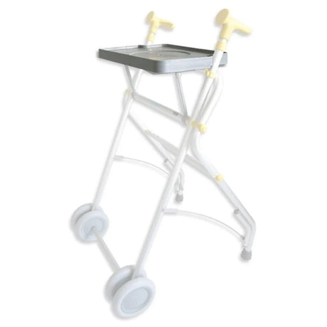 Mesa de plástico gris para andadores que ofrecen comodidad para uso diario dortomedical