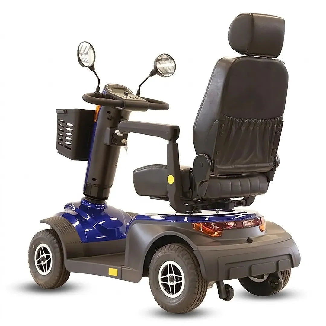 Moto para discapacidad con sistema de luces LED e intermitentes para seguridad nocturna dortomedical