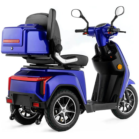 Moto para discapacidad con ruedas traseras antivuelco que garantizan la máxima seguridad de Dortomedical