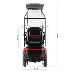 Moto eléctrica 3 ruedas con amplio radio de giro para maniobrar fácilmente de Dortomedical