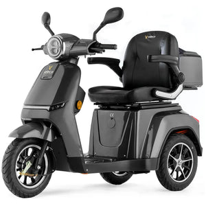 Moto eléctrica de 3 ruedas con una sola rueda delantera para una maniobrabilidad más fácil de Dortomedical
