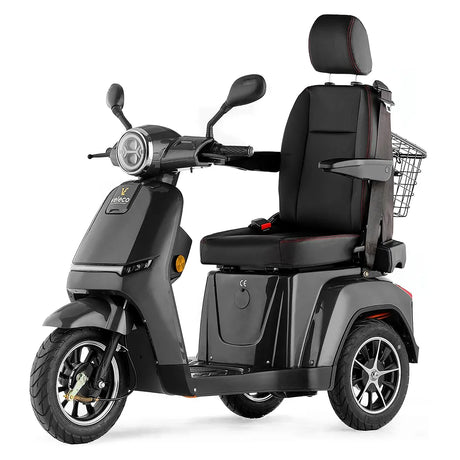 Moto eléctrica con motor de 800W capaz de subir pendientes de hasta 17 grados de Dortomedical