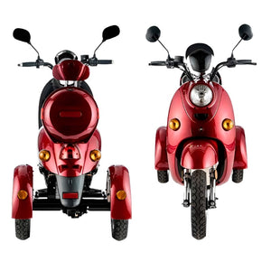 Moto eléctrica vintage con sistema completo de luces e intermitentes para seguridad vial de Dortomedical