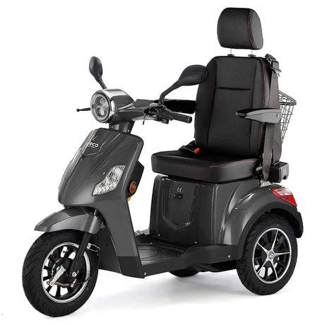 Moto para mayores con mando a distancia para encendido remoto y sistema de alarma de Dortomedical