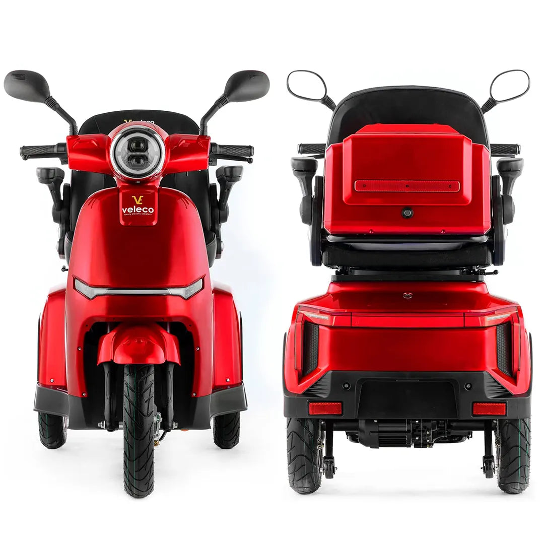 Moto para mayores con puerto USB integrado para cargar dispositivos electrónicos durante el viaje de Dortomedical