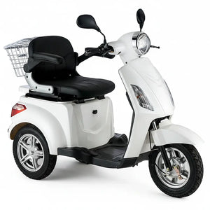 Moto para mayores con suspensión delantera y trasera para subir pendientes con seguridad de Dortomedical