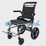 Vista 360 grados de la silla de ruedas de traslado ultraligera plegable Giro en dortomedical