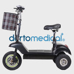 Vista 360 grados del scooter eléctrico plegable dortomedical