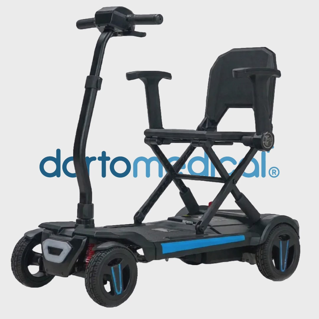 Vista 360 grados del Scooter Plegable Zenit en dortomedical