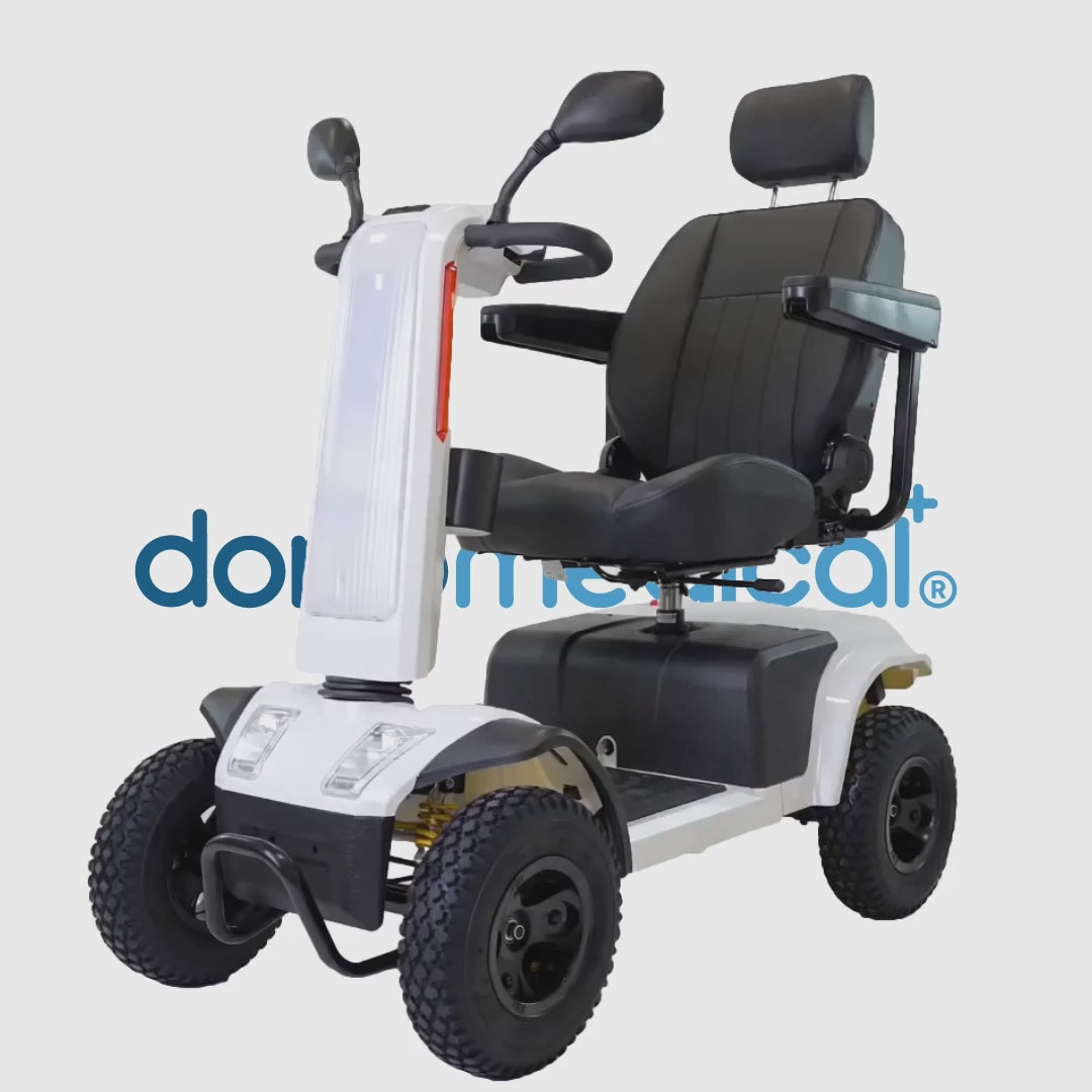 Vista 360 grados del scooter eléctrico con referencia K10073 dortomedical