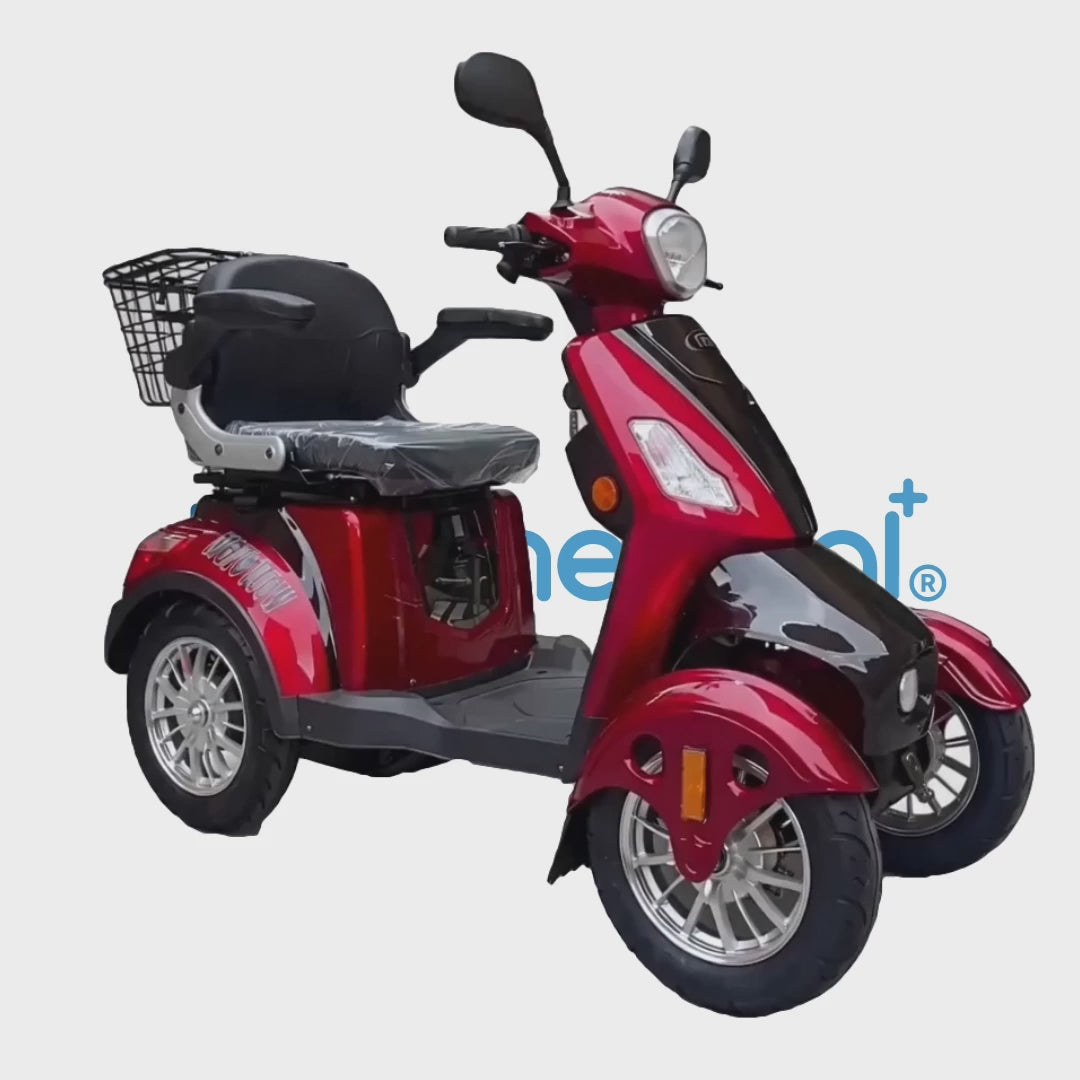 Vista 360 grados del Scooter Eléctrico con motor de 800W dortomedical