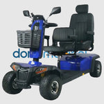 Vista 360 grados del scooter eléctrico biplaza Danubio dortomedical