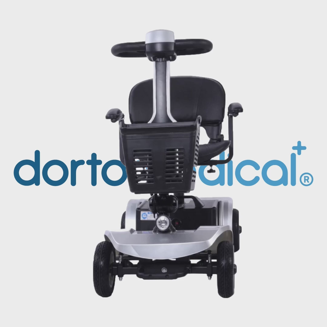 Vista 360 grados del scooter potente y seguro Nexora