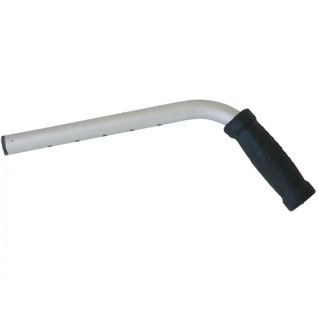 Vista del puño con barra de aluminio y empuñadura para agarre ergonómico del andador infantil air n dortomedical