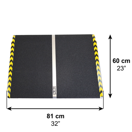 Rampa para Escalón Grande Máx. 15 cm Resistente 272 Kg