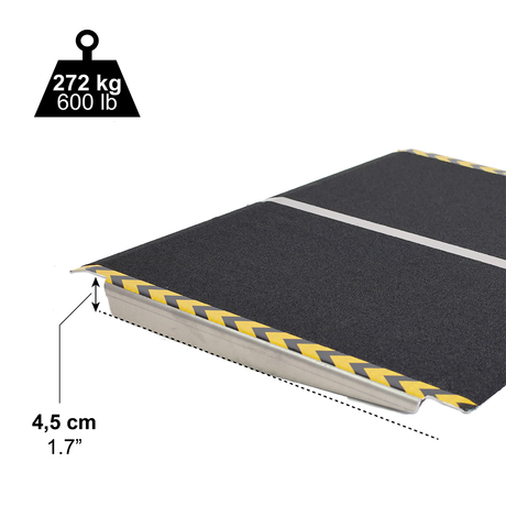 Rampa para Escalón Grande Máx. 15 cm Resistente 272 Kg