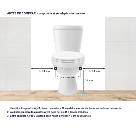 Reposabrazos para WC Extra Seguros