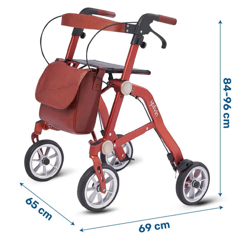 Medidas del rollator de estructura resistente que aporta seguridad y estabilidad dortomedical