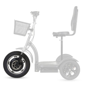 Rueda delantera compatible con el scooter eléctrico 3 ruedas todoterreno 500W dortomedical