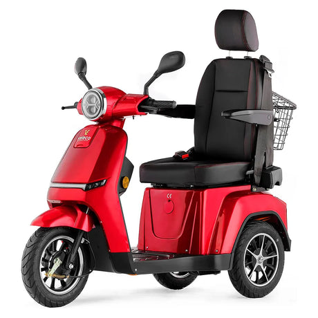 Scooter de 3 ruedas con luces LED de alta intensidad para una visibilidad nocturna óptima de Dortomedical