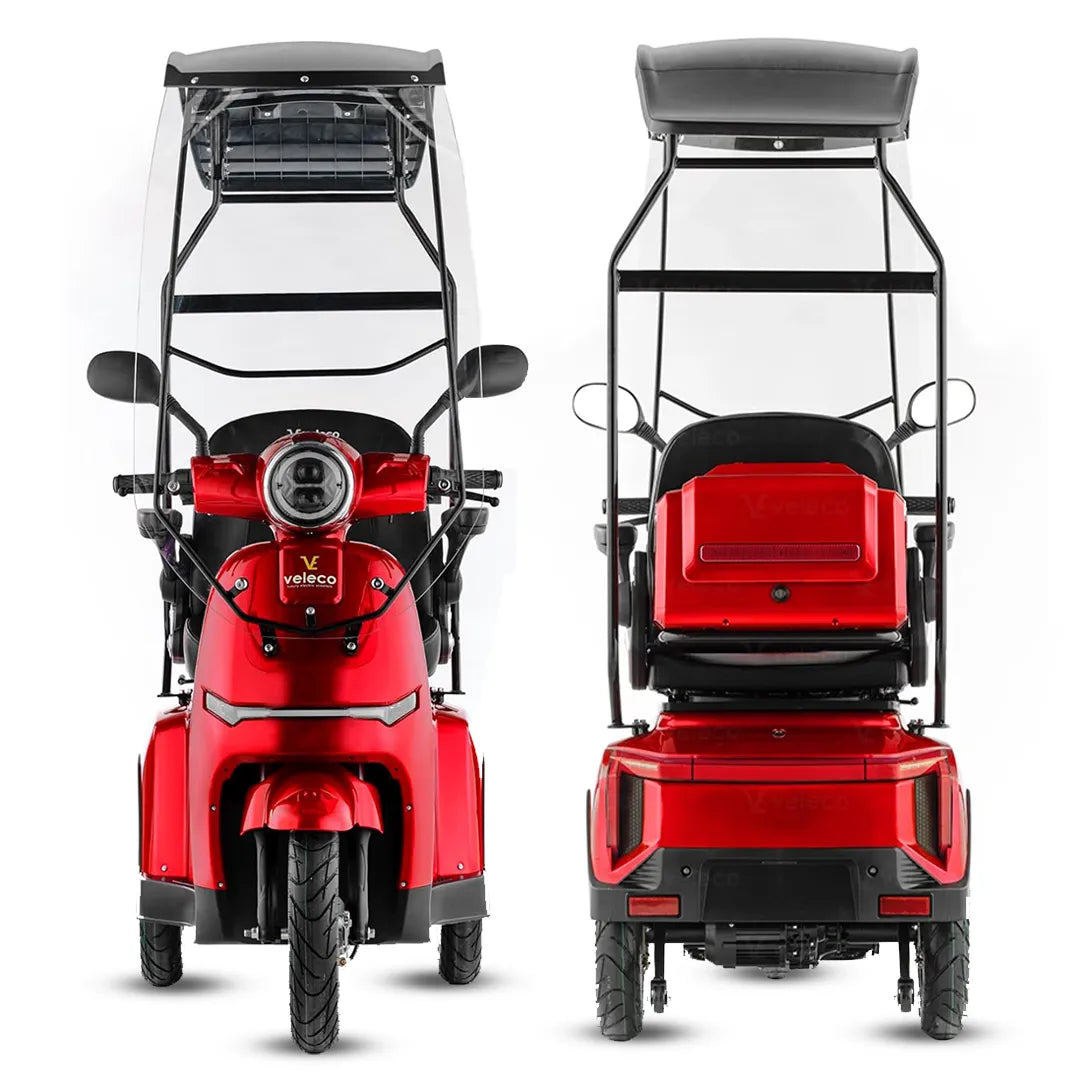 Scooter de 3 ruedas con marcha atrás y alarma de seguridad para evitar impactos de Dortomedical