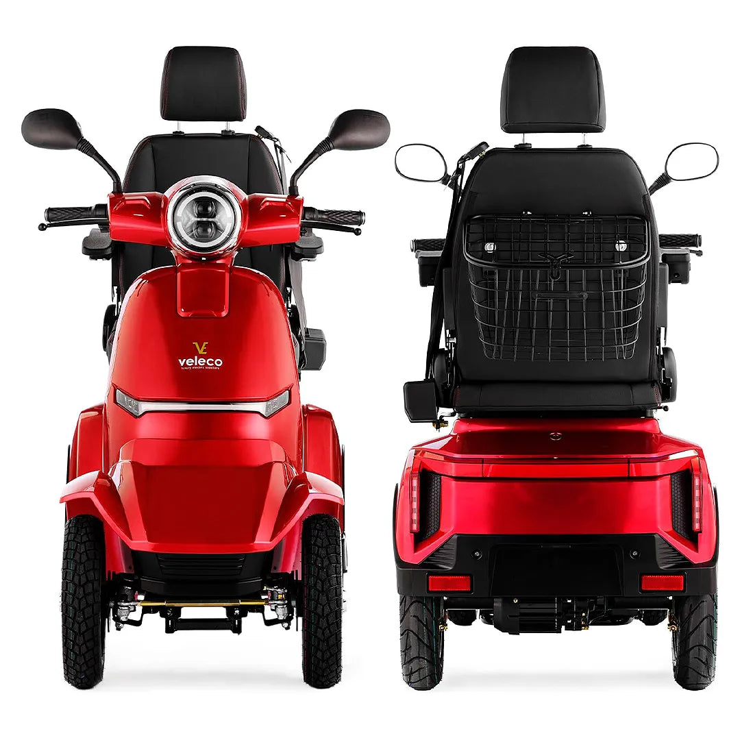 Scooter de 4 ruedas con sistema de marcha atrás para facilitar maniobras en espacios reducidos de Dortomedical