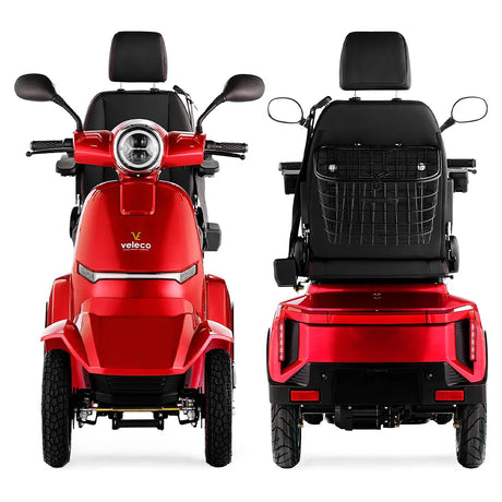 Scooter de 4 ruedas con sistema de marcha atrás para facilitar maniobras en espacios reducidos de Dortomedical