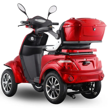 Estructura de chasis reforzado del scooter eléctrico Faster Neo de alta potencia, con capacidad para soportar hasta 150 kg de peso dortomedical
