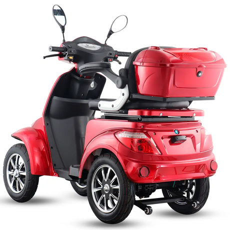 Estructura de chasis reforzado del scooter eléctrico Faster Neo de alta potencia, con capacidad para soportar hasta 150 kg de peso dortomedical