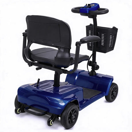 Vista trasera del scooter desmontable en 5 piezas sin necesidad de herramientas dortomedical