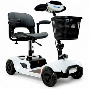 Scooter para discapacidad con asiento giratorio 360 grados para facilitar la transferencia del usuario dortomedical