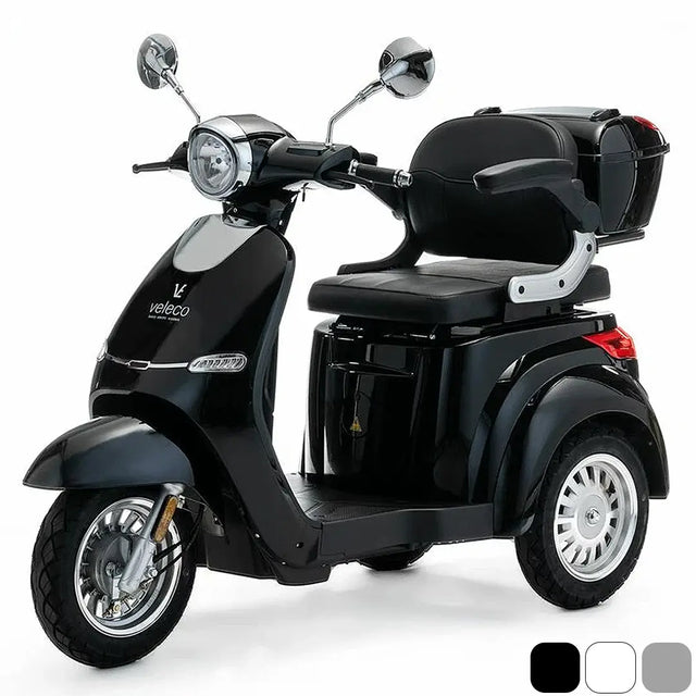 Scooter para discapacidad preparado para uso intensivo con sistema de luces para conducir de noche de Dortomedical