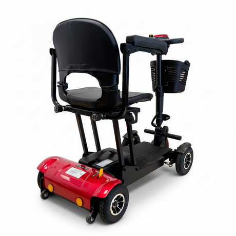 Vista trasera del Scooter para discapacitados ligero de aluminio que facilita un transporte cómodo y rápido dortomedical