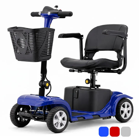 Scooter eléctrico para adultos Lucas Pro estrecho con medidas compactas para fácil uso en espacios reducidos dortomedical