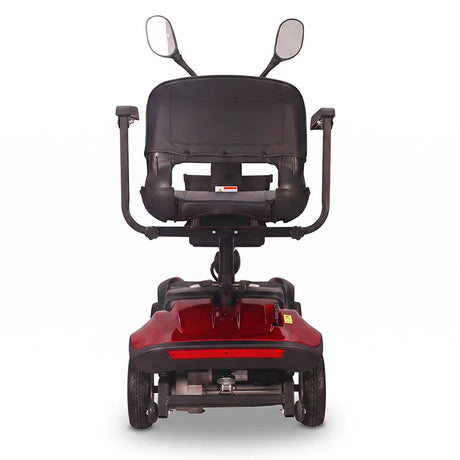 Vista trasera del scooter eléctrico con batería de 12Ah que ofrece hasta 20km de autonomía dortomedical
