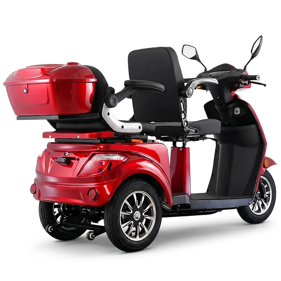 Doble asiento del scooter eléctrico biplaza FASTER NEO 3 para disfrutar de trayectos cómodos dortomedical