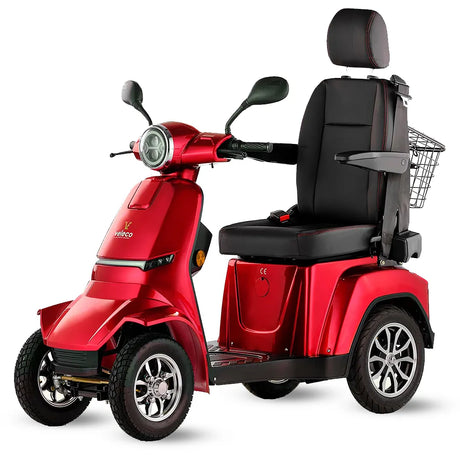 Scooter eléctrico con bloqueo de volante para evitar movimientos no deseados al estacionar de Dortomedical