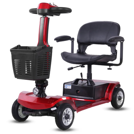 Diseño compacto del scooter eléctrico ideal para maniobrar en ascensores y pasillos estrechos dortomedical