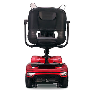 Vista trasera del scooter eléctrico desmontable para facilitar el almacenamiento y transporte del producto dortomedical
