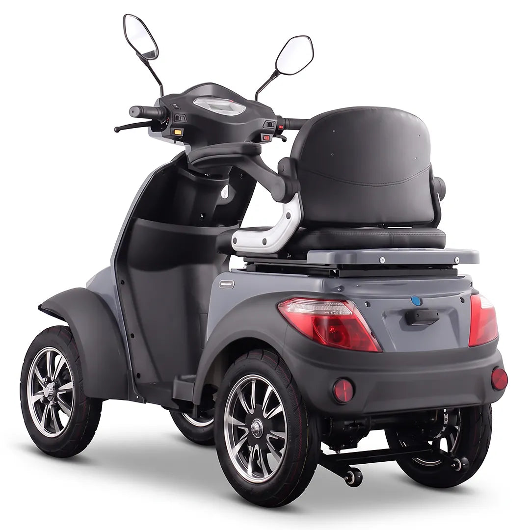 Scooter eléctrico con iluminación LED delantera y trasera para mejorar la visibilidad y seguridad dortomedical