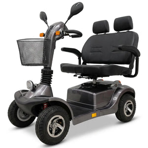 Scooter eléctrico para 2 personas con asiento doble para viajar acompañado con total comodidad dortomedical