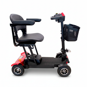 Scooter eléctrico con plegado tipo trolley y formato compacto ideal para viajar dortomedical