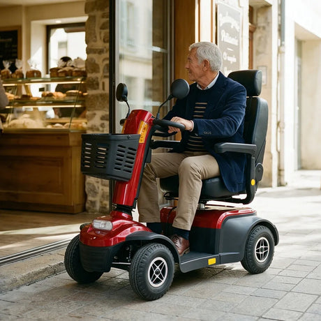 Scooter eléctrico para adultos con retrovisores para un control total del entorno dortomedical
