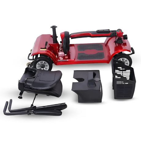 Piezas del scooter eléctrico con ruedas antipinchazos y sistema antivuelco para una conducción segura y estable en todo momento dortomedical