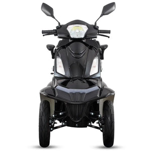 Sistema de seguridad del scooter eléctrico Faster Neo con freno de disco delantero y tambor trasero para una frenada progresiva e inmediata dortomedical