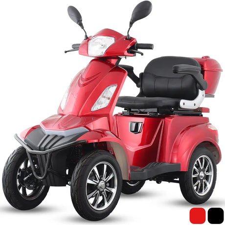 Scooter eléctrico todoterreno Faster Neo con motor de 1000W subiendo una cuesta pronunciada con total estabilidad dortomedical