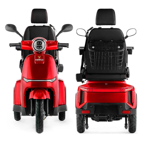 Scooter de movilidad con puerto USB para cargar el móvil y portavasos integrado de Dortomedical