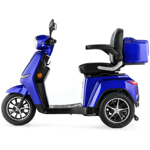 Scooter para movilidad reducida con potentes luces LED y retrovisores para conducción nocturna de Dortomedical